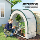 Outsunny Foldable Small Greenhouse, Mini Greenhouse With PE Base, Green