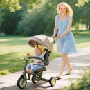 AIYAPLAY 5 in 1 Foldable Kids Trike, Toddler Tricycle for 1-3 Years,