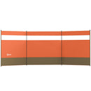 Outsunny Camping Windbreaks with Clear Windows, Orange