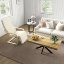 HOMCOM Industrial Coffee Table, End Table With Steel Frame, 110x60 X45cm