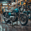 DURHAND Steel Motorbike Jack Lift Rubber Platform Crank Lift Manual Repair Table