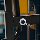 DURHAND Steel Motorbike Jack Lift Rubber Platform Crank Lift Manual Repair Table