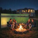 Outsunny Camping Windbreaks with Clear Windows, Army Green