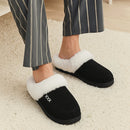 Anti-Slip & Warm Slippers - 7.5UK - Black, Khaki Or Grey