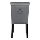 Livingandhome Tufted Velvet Dining Chair with Nailhead Trim