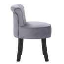 Livingandhome Velvet Vanity Stool With Thick Cushion