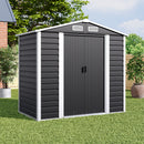 4x7FT Outdoor Metal Garden Storage Shed
