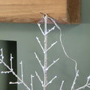 50 x 50cm Light up Metal Christmas Snowflake with 132 Multi-Action White LEDs