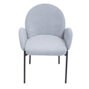 Livingandhome Set of 2 Modern Upholstered Armrest Chairs