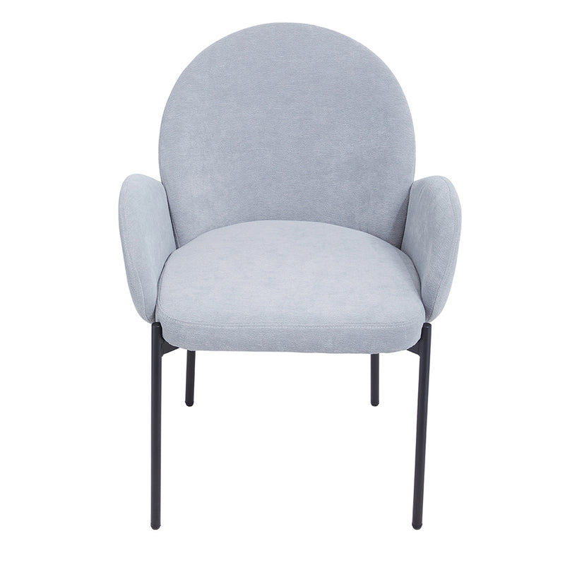 Livingandhome Set of 2 Modern Upholstered Armrest Chairs