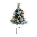 Lifeideas 2-Pack Artificial Christmas Trees with LED Lights and Decorations