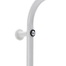 Livingandhome Modern Rolling White Clothes Rack