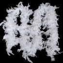 Lifeideas 2m White Feather Boa for Parties and Decorations