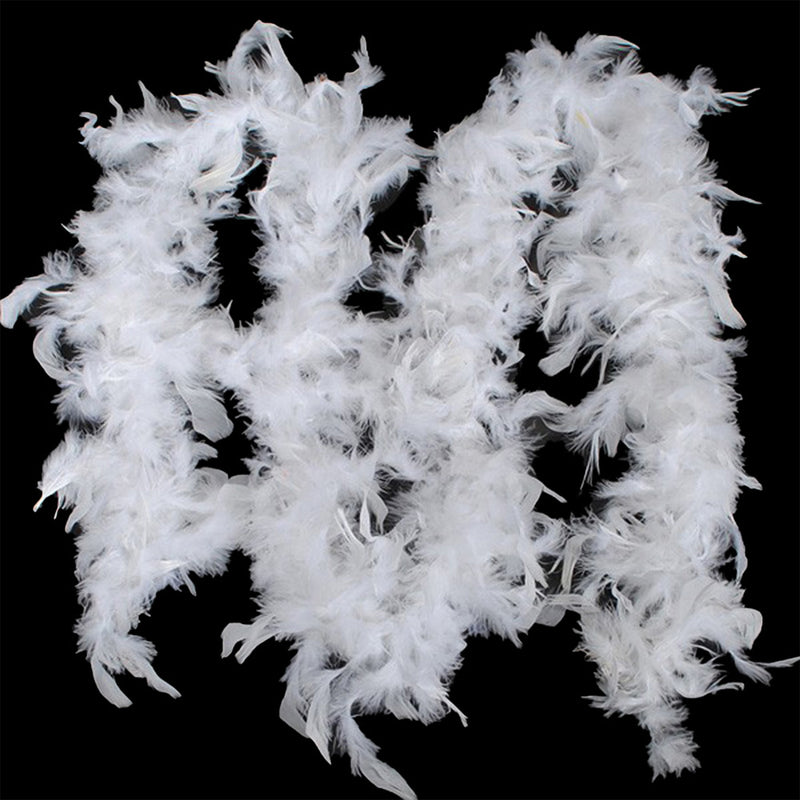 Lifeideas 2m White Feather Boa for Parties and Decorations