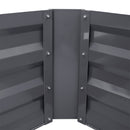 Livingandhome Galvanized Steel Square Raised Garden Bed Planter Box