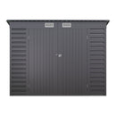 Breeins 4x8ft Outdoor Galvanized Steel Storage Shed