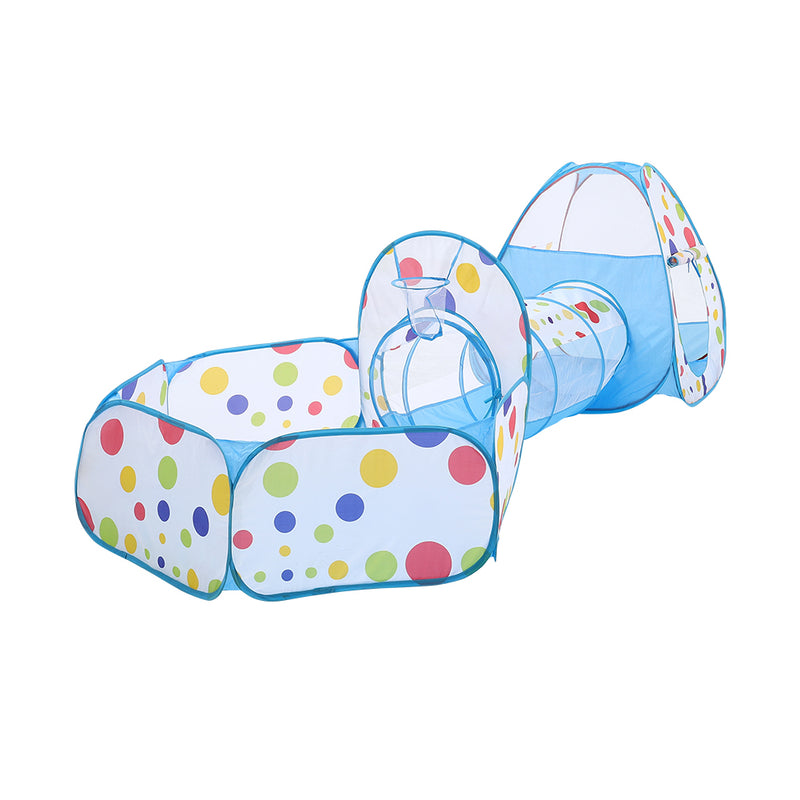 Kidkid 3-in-1 Kids Pop-Up Play Tent Set with Tunnel and Ball Pit Playhouse