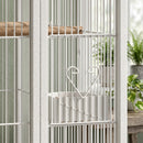PawHut Bird Cage Detachable With Rolling Stand White