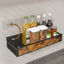 Livingandhome Industrial 3-Piece Wall Mount Spice Rack Organizer