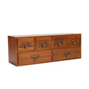 Lifeideas Desktop Retro Wood 6-Drawer Storage Organizer