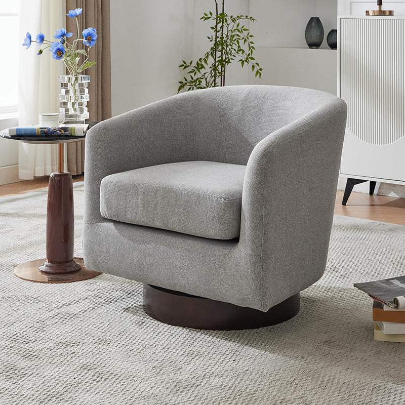 Livingandhome Modern Swivel Accent Armchair