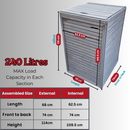 68cm x 1.14m Grey Wooden Outdoor Garden Wheelie Bin Store Storage for 1 Bin