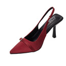 Slingback Pointed Closed Toe Heels Pumps Sandals