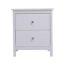 Cottonfy UK Wooden Storage Cabinet with 2 Drawers