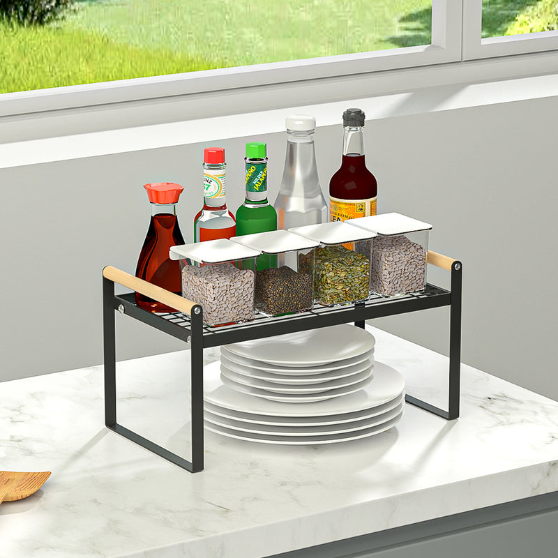 Lifeideas Free Standing Kitchen Spice Herb Rack Holder Cupboard Organiser