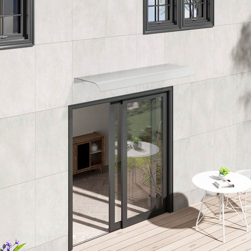 Garden Sanctuary Frosted Window Door Awning Canopy