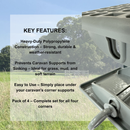 Caravan Jack Pads With Pins (Pack Of 4)