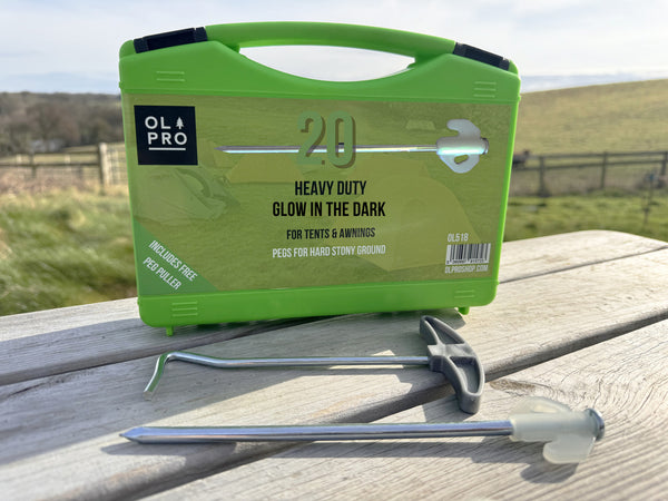Case of 20 Glow in the dark Pegs with Peg Puller