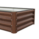 Breeins Rectangular Galvanized Steel Raised Garden Bed