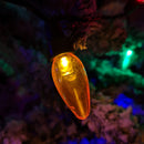 12m 120 LED Large Festoon Bulb Christmas String Lights in Multi-Coloured