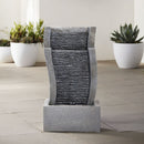 Garden Sanctuary Water Feature Decor Fountain Rockery Solar Powered Garden Outdoor