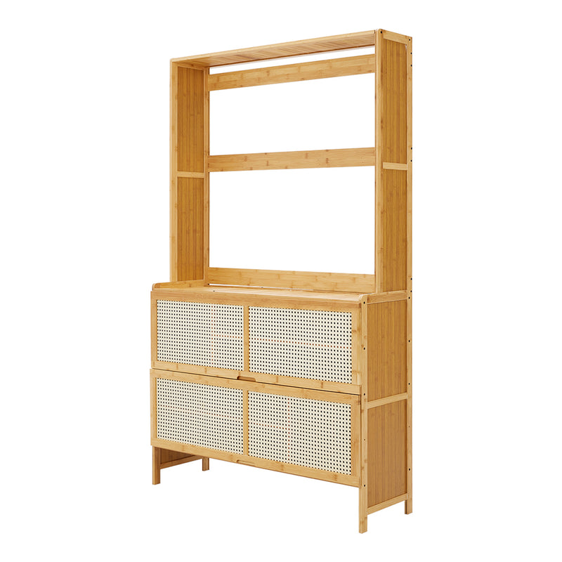 Lifeideas Wooden Entryway Storage Shoe Cabinet