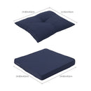 Breeins 2Pcs Outdoor Sofa Cushion Backrest Set