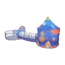 Kidkid 3 in 1 Aerospace Theme Play Tent with Play Tunnel, Ball Pit