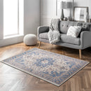 Lifeideas Rectangle Vintage Floral Area Rug