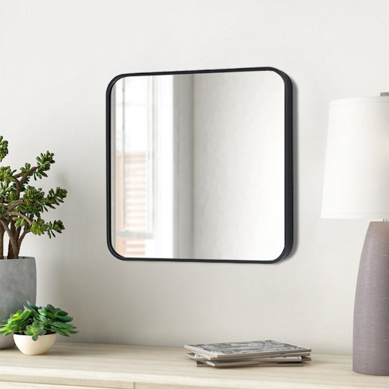 Livingandhome Modern Square Wall Mirror with Aluminum Alloy Frame
