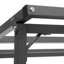 Breeins Metal Tube Firewood Rack With Roof