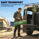 Outsunny Camping Windbreaks with Clear Windows, Army Green