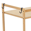 Lifeideas Wooden Spice Rack Organizer with Hooks