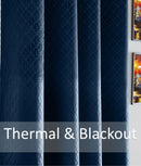 Temple Velvet Ring Top Blackout Curtains