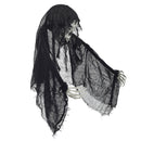 Halloween Hanging Skull Ghost with Light-Up Eyes