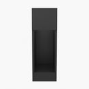 Livingandhome Black Bedside Table with a Drawer