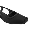 Pair Of Solid Slingback Pumps Low Heels -Black