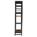 Livingandhome Rustic Brown Clothes Rack with Storage Shelves