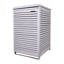 68cm x 1.14m Grey Wooden Outdoor Garden Wheelie Bin Store Storage for 1 Bin