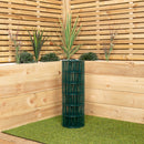 Green PVC Coated Metal Garden Patio Border Fencing
